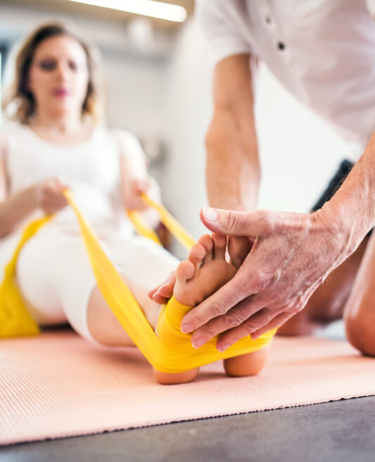 Séance kiné orthopédique